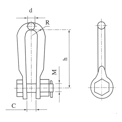 拉线用UT型挂环