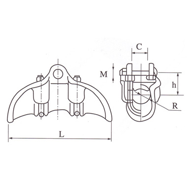 铝合金悬垂线夹