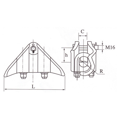 铝合金悬垂线夹