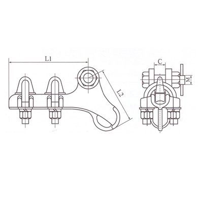 悬垂线夹(提包式、防晕型)